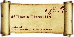 Ölbaum Titanilla névjegykártya